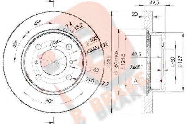 R BRAKE 78RBD26101