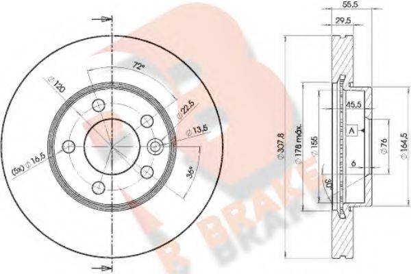 R BRAKE 78RBD26153