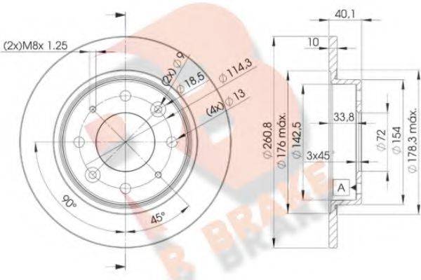 R BRAKE 78RBD26251