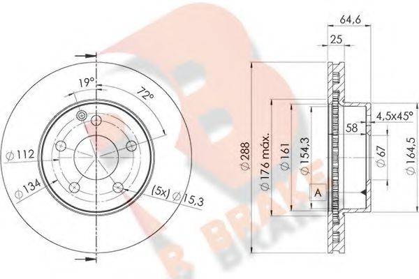R BRAKE 78RBD26476