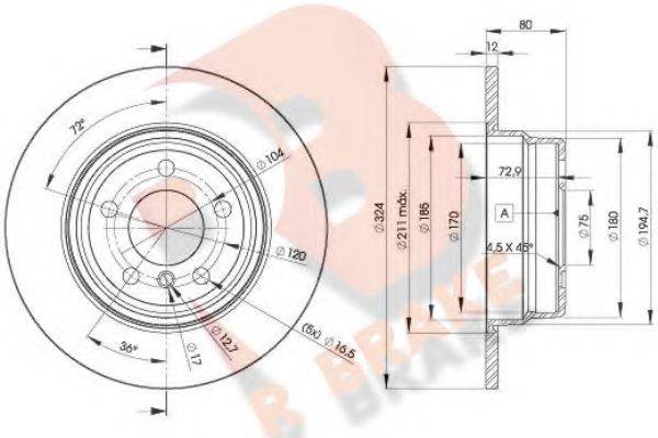 R BRAKE 78RBD26491