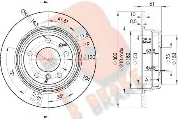 R BRAKE 78RBD26668