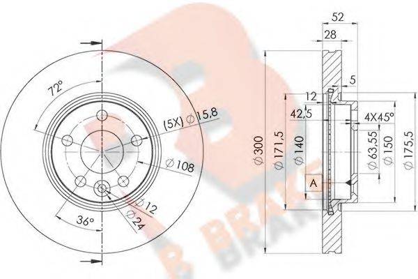 R BRAKE 78RBD26765
