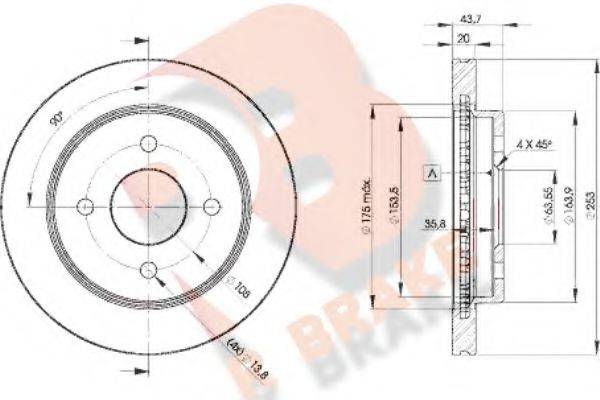R BRAKE 78RBD26786