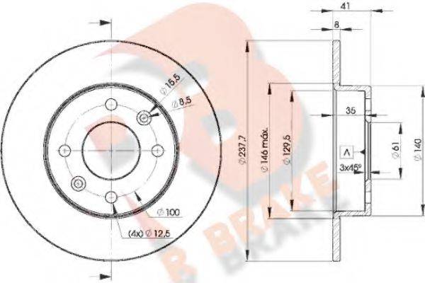 R BRAKE 78RBD26947