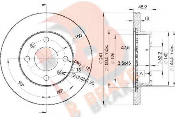R BRAKE 78RBD27500