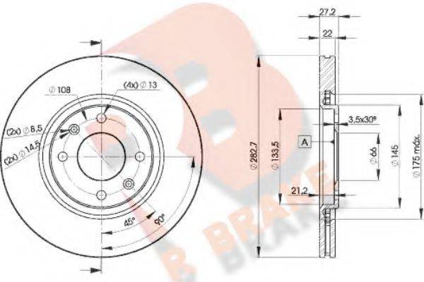 R BRAKE 78RBD27810
