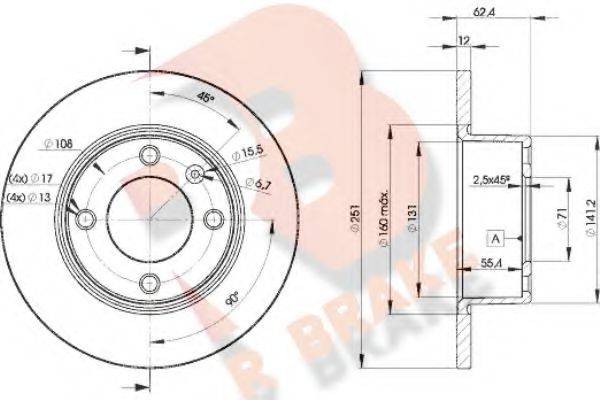 R BRAKE 78RBD27812