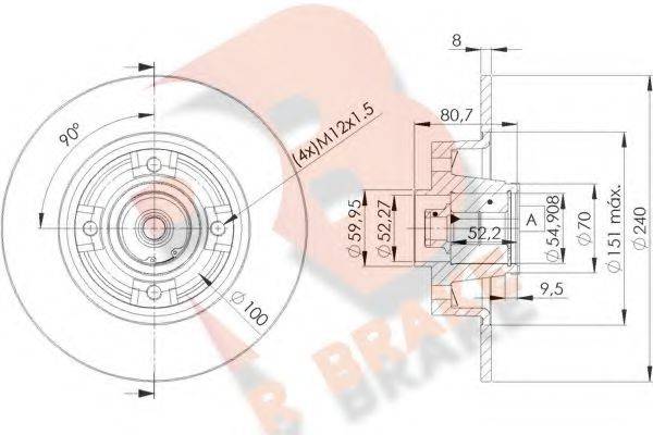 R BRAKE 78RBD17823