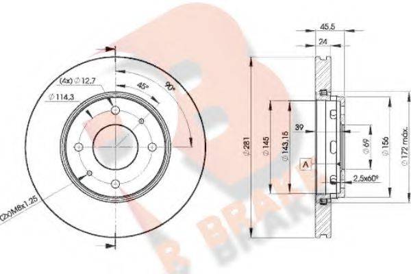 R BRAKE 78RBD28027