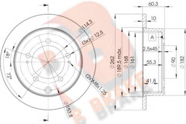 R BRAKE 78RBD28326
