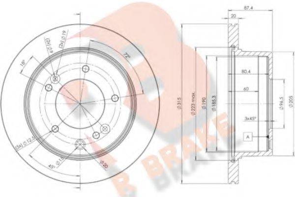 R BRAKE 78RBD28411