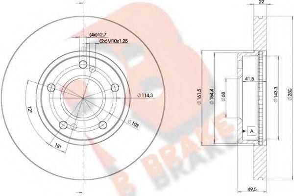 R BRAKE 78RBD28801