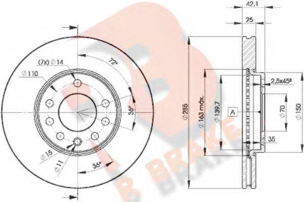 R BRAKE 78RBD29003