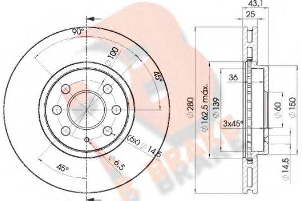 R BRAKE 78RBD29007