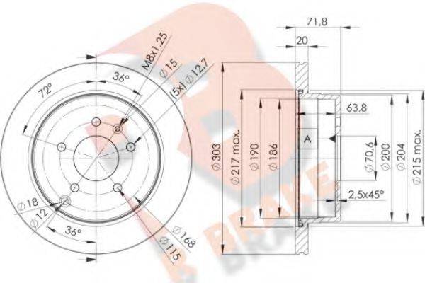 R BRAKE 78RBD29049