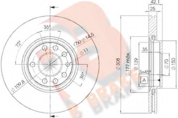 R BRAKE 78RBD29061