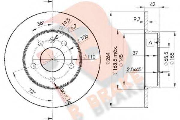 R BRAKE 78RBD29110