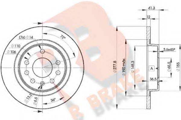 R BRAKE 78RBD29115
