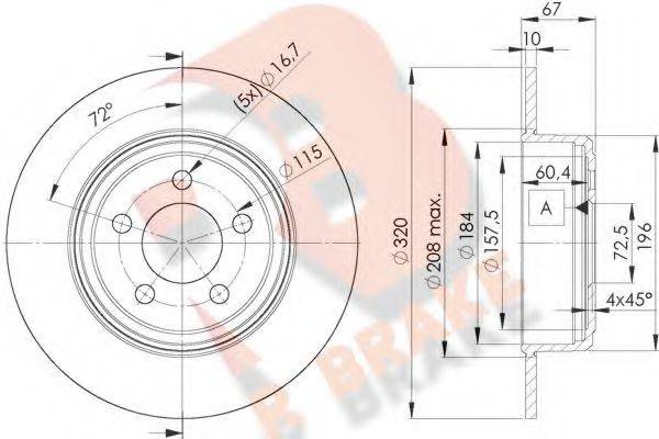 R BRAKE 78RBD29198