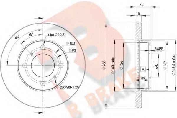 R BRAKE 78RBD29282