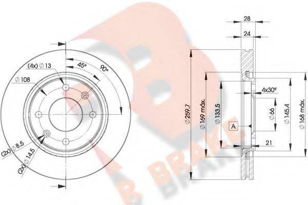 R BRAKE 78RBD29406