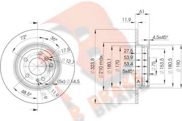 R BRAKE 78RBD29900