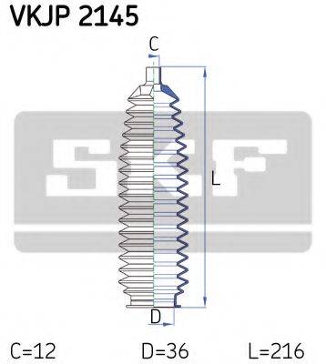 EKG 984100 Комплект пильника, рульове керування