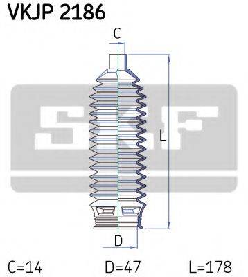 EKG 984032 Комплект пильника, рульове керування