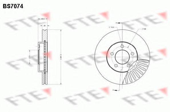 FTE BS7074 гальмівний диск