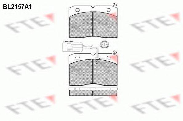 FTE 29140 Комплект гальмівних колодок, дискове гальмо