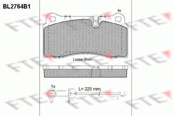 AUDI 420 698 451 J Комплект гальмівних колодок, дискове гальмо