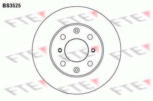 BRAKE PARTS INC. 85891 гальмівний диск