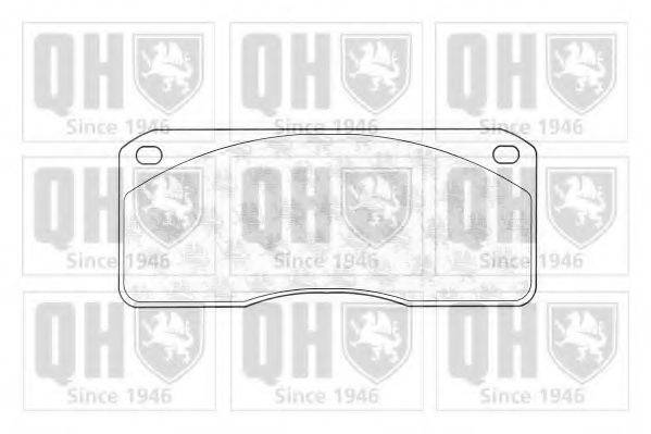 QUINTON HAZELL BP831 Комплект гальмівних колодок, дискове гальмо