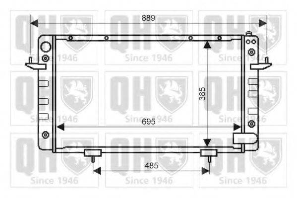 LAND ROVER ESR 3687 Радіатор, охолодження двигуна