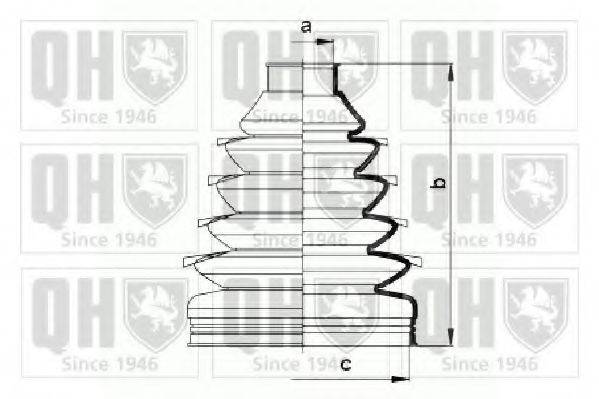 FORD 1016768 Комплект пильника, приводний вал