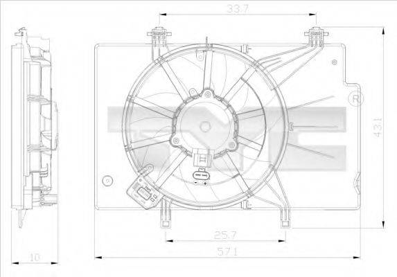 FORD 1557573 Вентилятор, охолодження двигуна