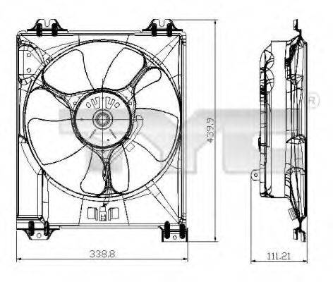 FIAT 71746871 Вентилятор, охолодження двигуна
