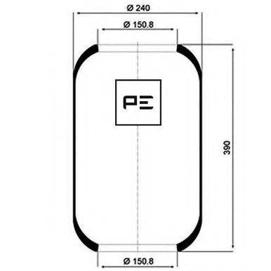 CF GOMMA 91016 Кожух пневматичної ресори