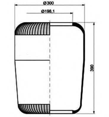 DAF 0 644 425 Кожух пневматичної ресори