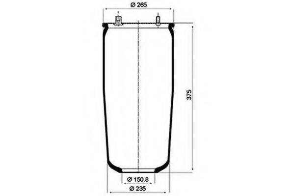 DAF 67504 Кожух пневматичної ресори