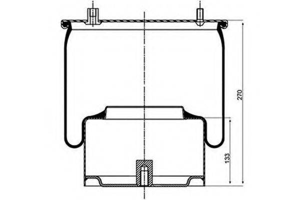 DAF 388 165 Кожух пневматичної ресори