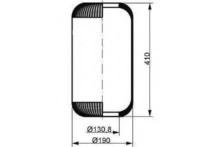 IVECO 9945 9166 Кожух пневматичної ресори