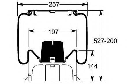 SCANIA 1 123 386 Кожух пневматичної ресори