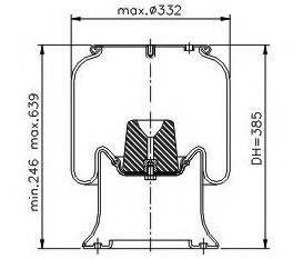 SCANIA 1865753 Кожух пневматичної ресори