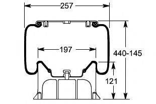 SCANIA 1865756 Кожух пневматичної ресори