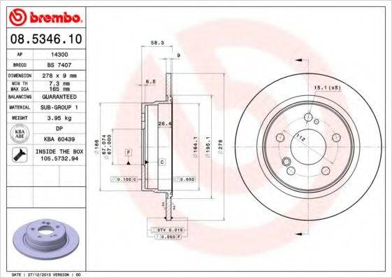 BREMBO 08.5346.10