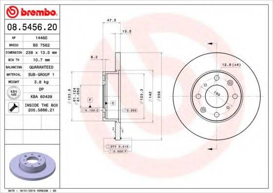 BREMBO 08.5456.20