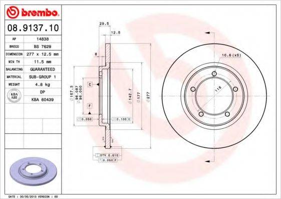 BREMBO 08.9137.10