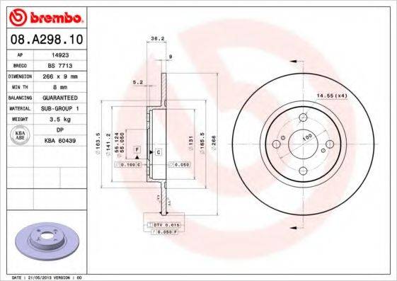 BREMBO 08.A298.10